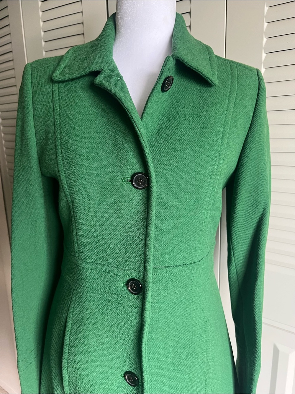 J Crew Classic Lady Day Coat Italian Double-Cloth Wool - Size 2 - Picture 3 of 9